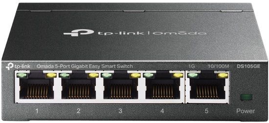 TP-Link Omada DS105GE Managed L2 Gigabit Ethernet Netwerkswitch