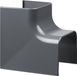 Evolar Airco Binnen Bocht - Donker Antraciet - 90 x 65 MM - 90°
