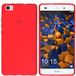 Mumbi Hoes compatibel met Huawei P8 Lite 2015 mobiele telefoonhoes, transparant rood