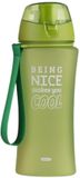 Edco Eindhoven Bv Bidon de sport - Being Nice makes you cool - vert - plastique - 650 ml