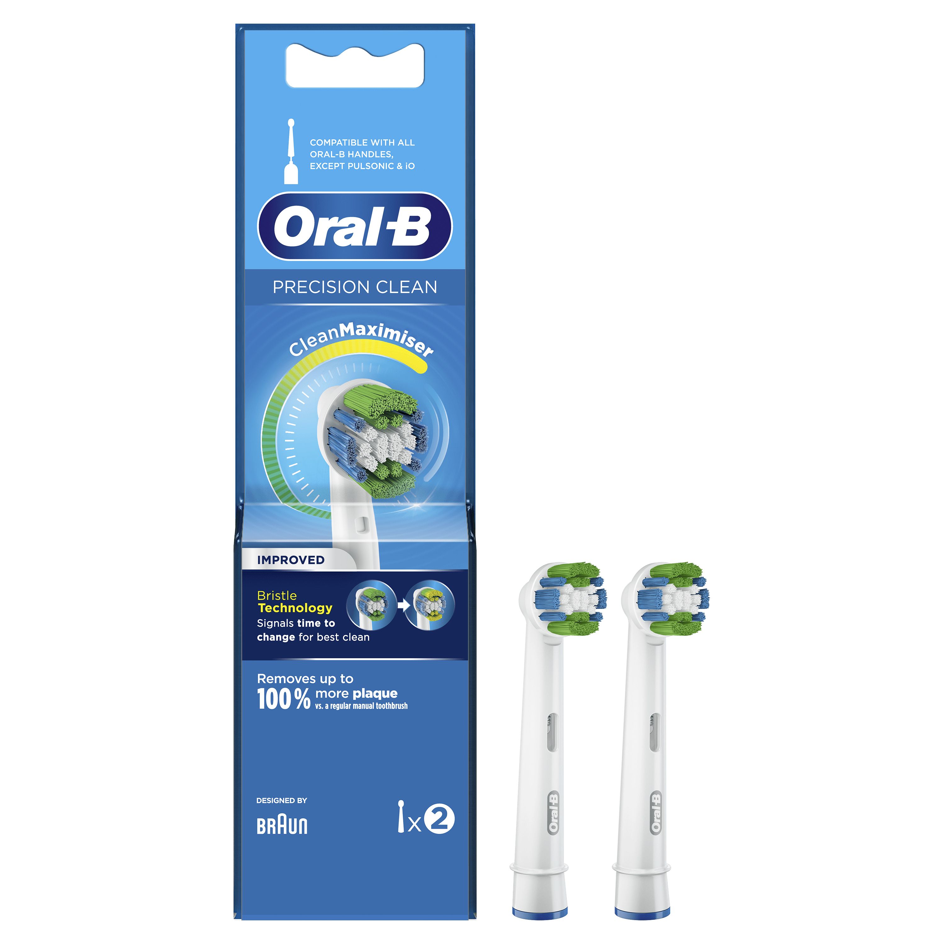 Oral-B Precision Clean Opzetborstel - 2 Stuks