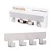 Marcellis - Porte-serviettes industriel - Porte-serviettes - Crochet suspendu - 4 crochets - Acier inoxydable