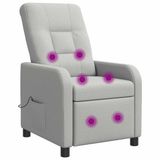 vidaXL Relaxstoel Wolkgrijs Stof