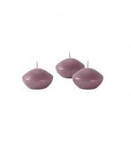 Drijvende Cereria Di Giorgio Drijvende kaarsen diameter 4,5 cm hoogte 2,7 cm - 20 stuks - kleur pruim