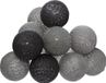 Atmosphera Lichtslinger - 10 verlichte balletjes/bollen - multi kleuren mix - 165 cm - batterijen
