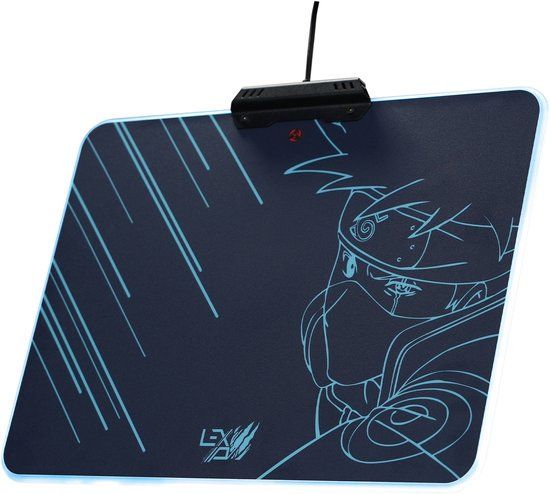Lexip Kakashi "Kamui" harde Gaming muismat - Naruto Shippuden anime design - 35 x 26 cm - RGB verlichting
