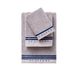 Scalpers Badhanddoekenset (wastafel 30 x 50 cm + handen 50 x 90 cm + bad 70 x 140 cm) 450 g/m² van katoen grijs met blauw Home