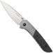 Kizer Spitfire KI3690A1 Satin S35VN, Titanium Carbonfiber, Timascus Backspacer, couteau de poche