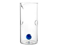H&H Borosilicaatglas, blauwe bol van glas aan de binnenkant, 1,4 l