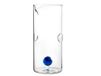 H&H Borosilicaatglas, blauwe bol van glas aan de binnenkant, 1,4 l