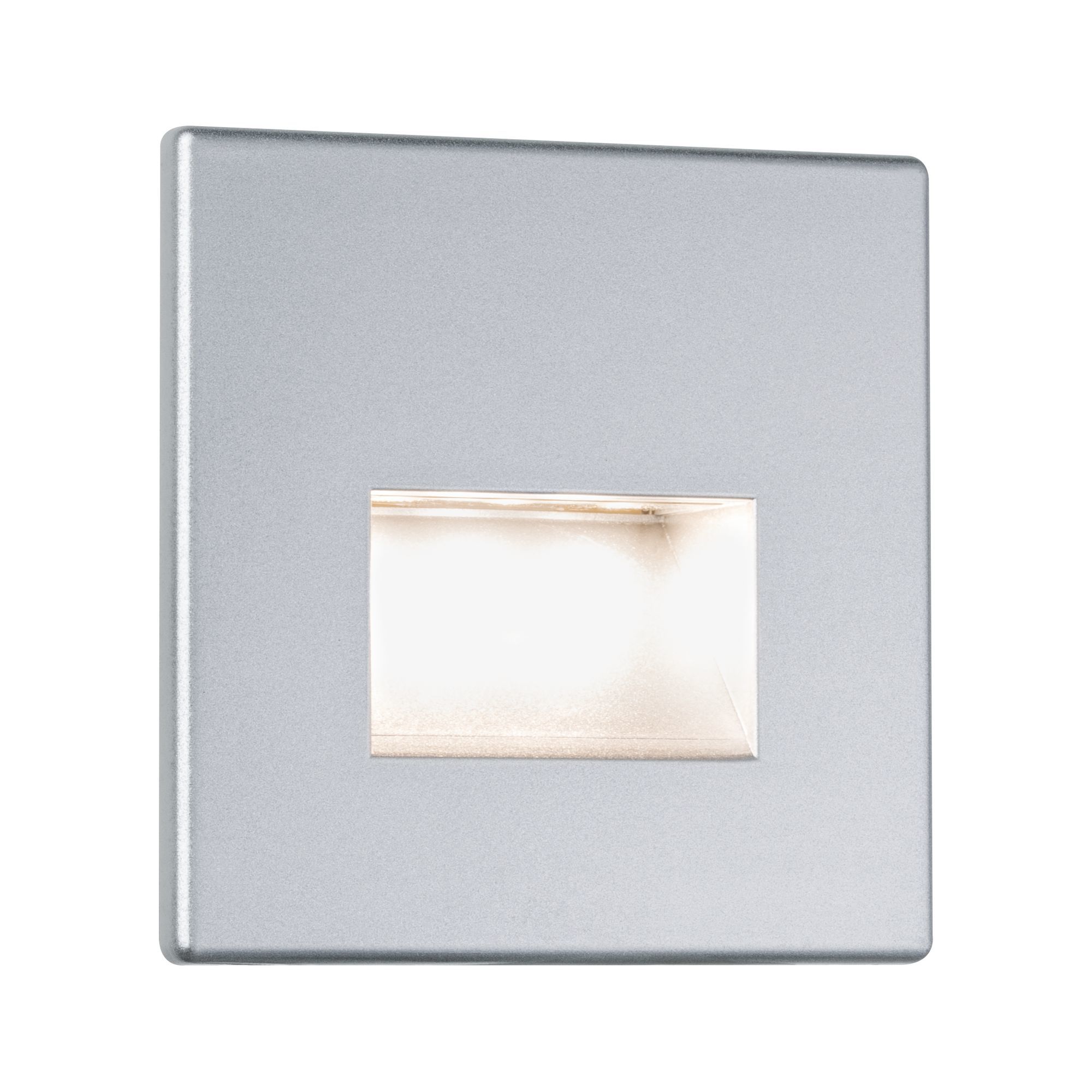 Paulmann LED Recessed Wall Light - Chrome - Square - 1.4W
