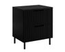 3xE living Meuble vasque 60 cm, noir/chêne artisanal, pieds noirs, modèle Vena