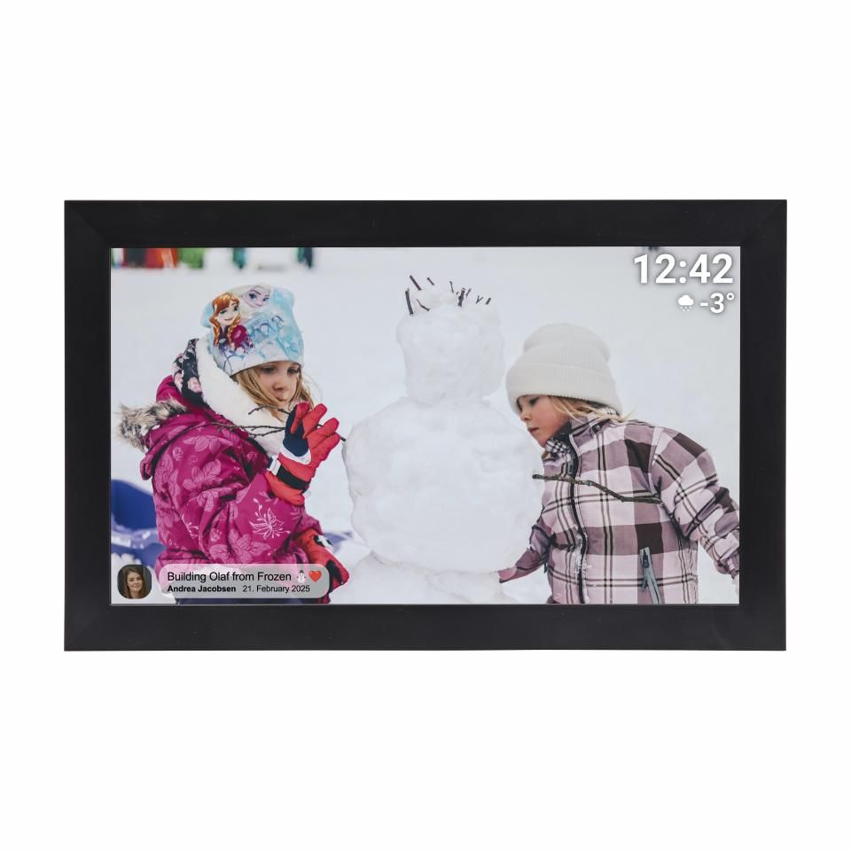 Denver PFF-1504B digitale fotolijst Zwart 15.6 inch Touchscreen Wifi