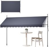 Vevor Klemzonnescherm 400 Cm Donkergrijs