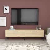 Moderne Sapphire Moderne Saffier TV-standaard, 150 cm, Melamine Gecoat Spaanplaat, Wandmontage
