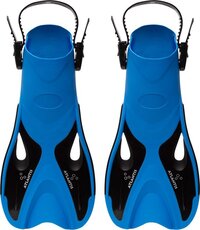 Atlantis Dolphin Zwemvliezen Kinderen 30-36 - Ocean/Zwart - Verstelbare Hielstrap - Flippers voor Zwemmen & Snorkelen