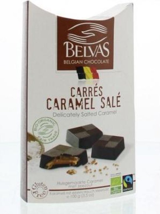 Belvas Puur met licht gezouten caramel 100 gram
