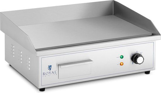 Royal Catering Dubbele elektrische grillplaat - 730 x 400 mm - Royal