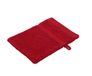 Gözze - Washandschoen, set van 4, zacht en absorberend, 100% katoen, 16 x 21 cm - bordeaux