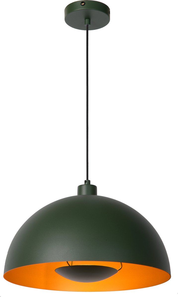 Lucide SIEMON Hanglamp - Ø 40 cm - Groen - Staal - E27 - 2023