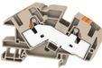 Weidmüller 2668740000 Borne d'installation Push-In, connexion par poussoir beige foncé 20 pièce(s)