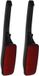 5Five Brosse à vêtements - 2x - noir/rouge - pliable - 33 cm - anti-peluche - anti-bouloche