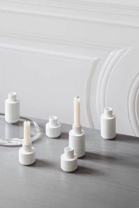 Lyngby Porcelaen Kandelaar H11cm Wit