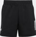 adidas Performance Club Tennis 3-Stripes Short Kinderen Unisex Zwart Polyester