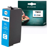 Evoke Compatible Ink for Epson T1812 C13T18124012 Cyan Xp102 Xp205 Xp215 Xp225 Xp405 Xp415 Xp425