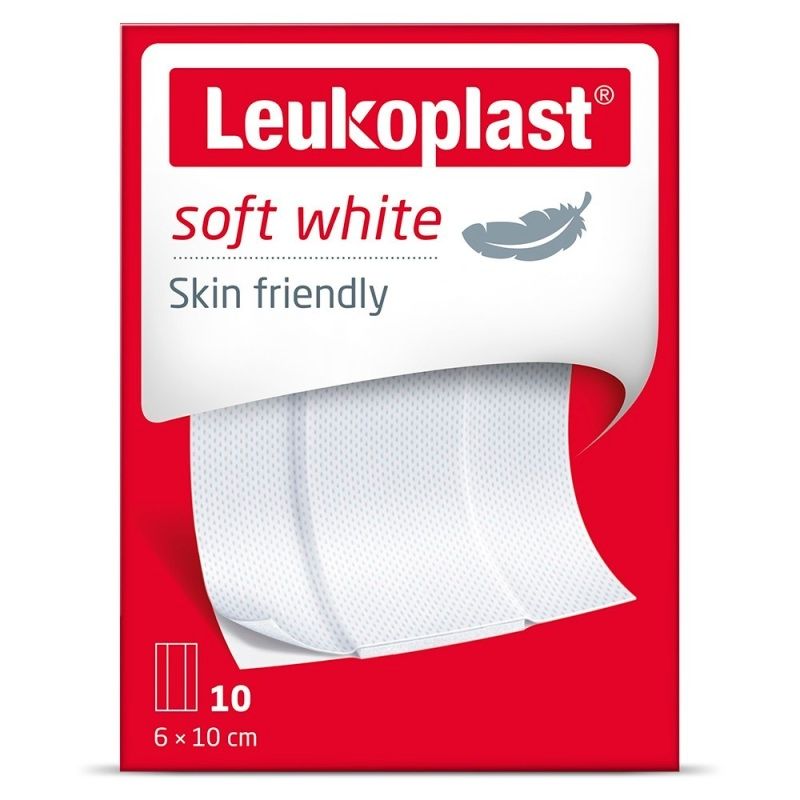 Leukoplast Soft White Candles - 8 x 10 cm - 10 Pieces