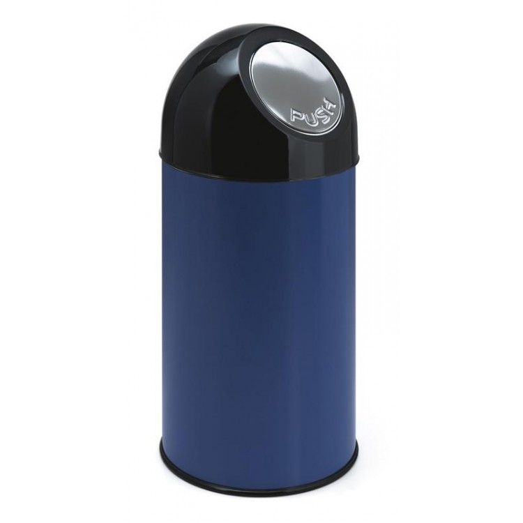 V-part Pushbin Prullenbak 40 l Blauw