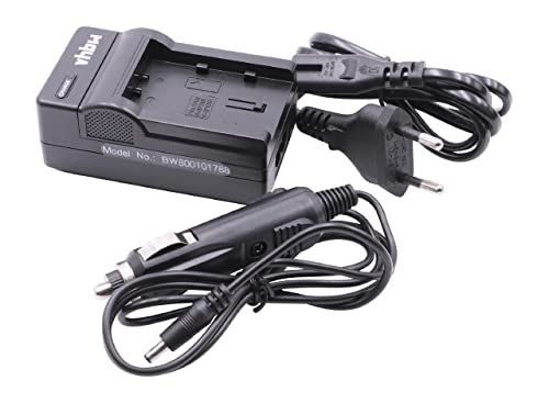 VHBW Oplader laadkabel voeding met autolader compatibel met Samsung HMX-F80, HMX-H200, HMX-H200BP, HMX-H203, HMX-H203BN vervanging voor IA-BP210, IA-BP210E