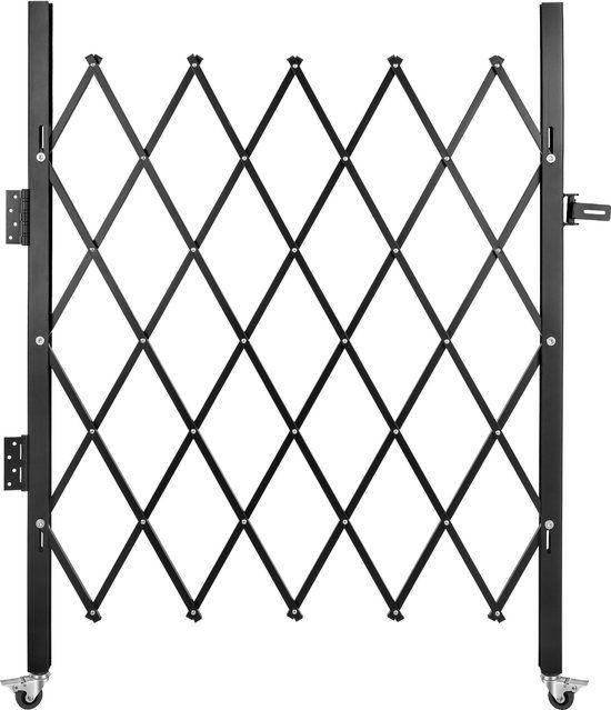 Vevor Opvouwbare Beveiligingspoort Vouwdeur IndustriëLe Oprit Hek 5.1x5.9ft