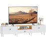 Homcom TV-meubel - Spaanplaat - 200x35x45cm - Wit