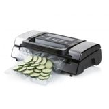 DOMO DO331L Vacuum Sealer - Black/Silver - Touch Control - Includes Vacuum Roll & Container