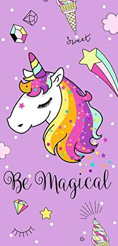 Secaneta Eenhoorn Stranddoek - 75 x 150 cm - Mauve