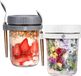 Equivera Pots pour flocons d'avoine overnight - Tasse à muesli - Pot Mason - Flocons d'avoine - Set - Indispensable pour votre petit-déjeuner