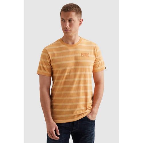 PME Legend gestreept T-shirt geel