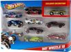 Hot Wheels voitures miniatures, set de 10 véhicules, multicolore, dès 3 ans