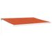 vidaXL Parasol extensible, orange et marron, 4,5 x 3 mètre, toile et aluminium