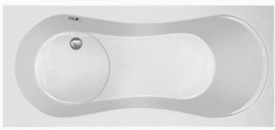 Plieger Space bad acryl 180x80cm met poten wit
