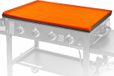 Sans silicones Tapis de grill 28 pouces exécution lourde - Pour grill Blackstone - Tapis de couverture grill de barbecue - Tapis de protection extérieur - Orange