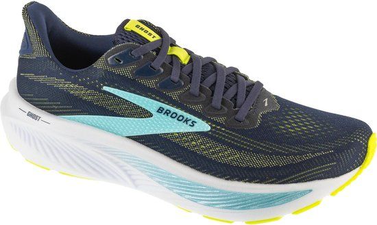 Brooks Ghost 17, Mannen, Marineblauw, Hardloopschoenen, maat: 43