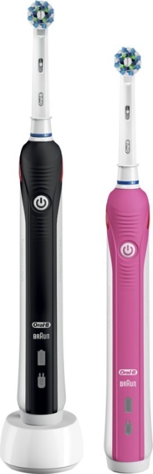 Oral-B Pro 2950 Duo zwart, roze / duo pack