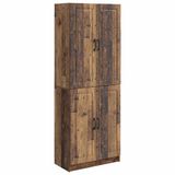 vidaXL - Bank loungeset - Bewerkt hout - Oud hout