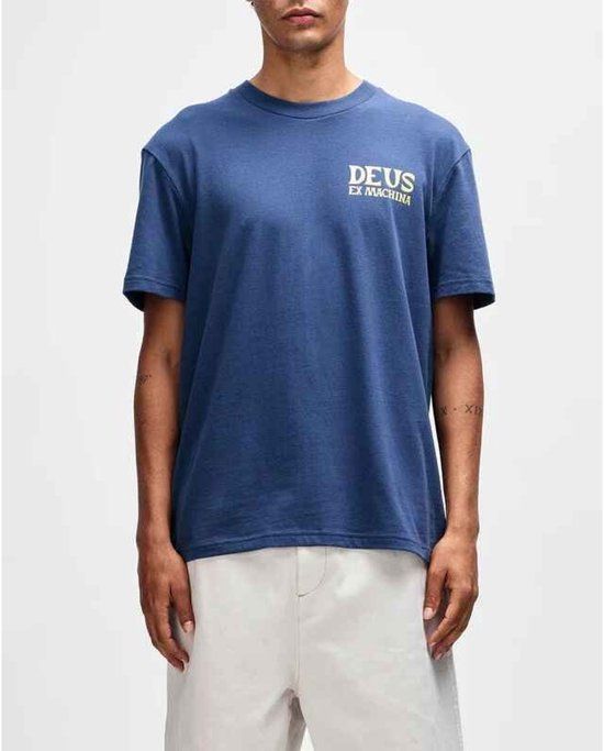 Deus Ex Machina Chinook T-shirt Blauw Heren Maat L