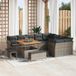 Maison Exclusive - Ensemble de jardin 12 pièces, salon en polyrotin gris