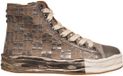 Rebecca Zwave Cross 115 Vrouwen Hoge Sneakers - Zilver