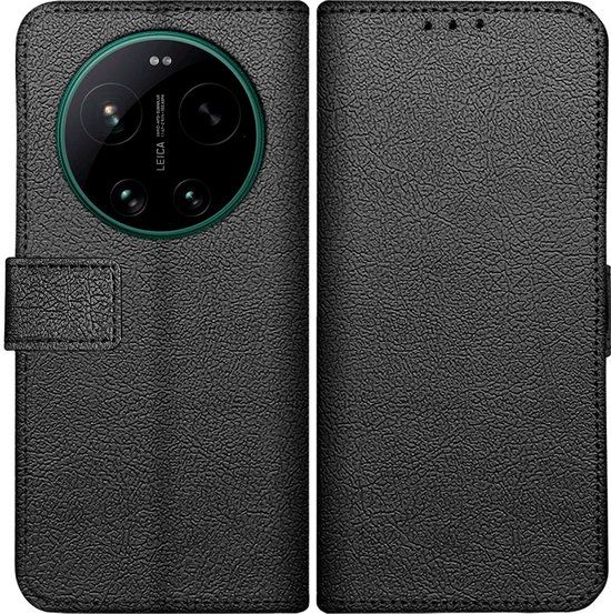 Just in Case Bookcase Classic Hoesje met Pasjeshouder voor Xiaomi 17 Ultra - Zwart