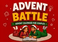 Advent Battle Advent Calendar for Couples: 24 Days of Challenges, Quizzes and 1 vs 1 Games to Laugh Together. Who Will Be the Christmas Champion? | Christmas Gift for Him and Her